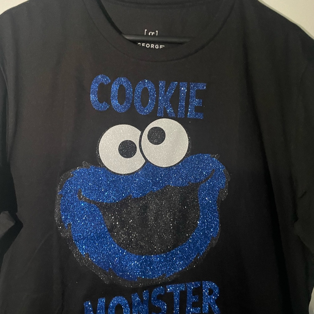 George Black and Blue Cookie Monster Tee